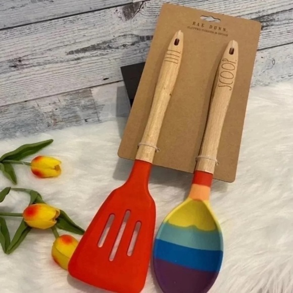 Rae Dunn Full Rainbow Utensils Set - Picture 3 of 3